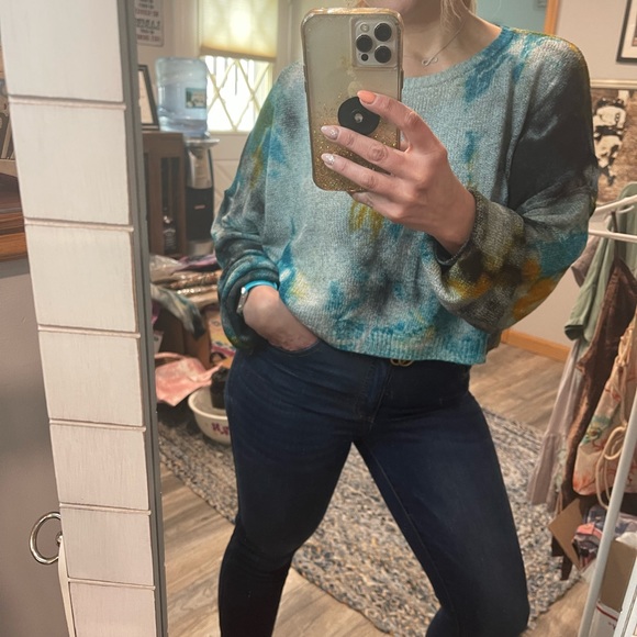 Tye dye cropped sweater - Picture 4 of 5